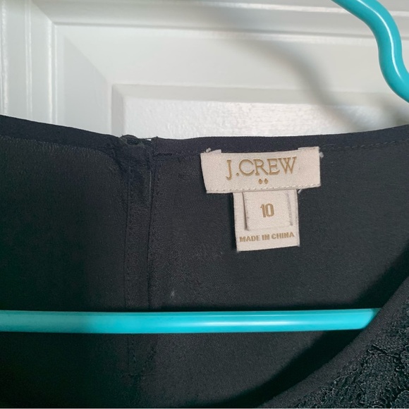 J Crew Black Lace Blouse - Picture 2 of 3